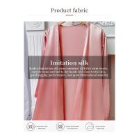 Pijamas Para Mujer, Ropa De Dormir De Seda De Imitación Simple, Camisón Fino, Falda Con Tirantes De Seda De Hielo, Camisón, Conjunto De Dos Piezas - details 6