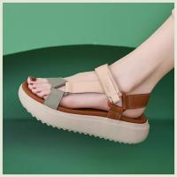 Sandalias Deportivas Para Mujer, Plataforma De Retales, Zapatos Con Elevador De Banda Estrecha, Soporte De Arco De Velcro Ajustable, Senderismo Al Aire Libre 41 - details 12