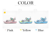 Sandalias transpirables de marca de verano para niñas, sandalias deportivas con diseño de mariposa para niños, sandalias de agua de playa con punta abierta antideslizantes para exteriores - details 4