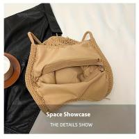 Bolso de Hilo Tejido con Cuentas de Madera Perfecto para Vacaciones y Salidas a la Playa - details 6