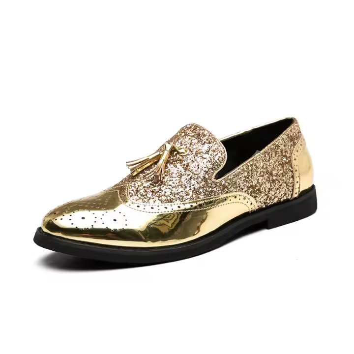 Zapatos de hombre de piel sin zapatos, cordones formales, zapatos de negocios 4 0 - 1
