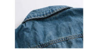 Chaleco vaquero de algodón de moda retro primavera-verano para hombre con correas, sin mangas, tela a máquina - details 5