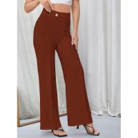 Pantalones holgados elegantes de cintura alta para mujer primavera otoño para moda femenina - details 15
