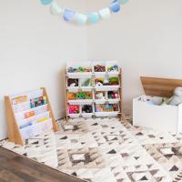 Organizadora para Juguetes con 12 Cajas de Almacenamiento, Natural/Blanco - details 0