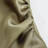 Vestido largo plisado sin mangas para mujer, prenda de seda con textura satinada, cuello redondo, elegante y a la moda - details 35