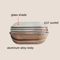 Luz de techo Retro E27 para exteriores, luz de dosel de cochera de montaje empotrado Vintage impermeable para gasolinera, garaje, Iluminación comercial - details 5