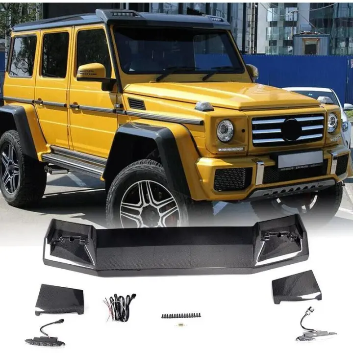 Alerón delantero de fibra de carbono para Mercedes Benz Clase G W463 G500 G550 G55 G63 G65 AMG Wagon 2013-2018, alerón de ventana, piezas personalizadas - 1