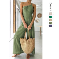 Primavera/Verano Nuevo Color Sólido Suelto Pierna Ancha Algodón Lino - details 12
