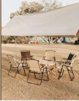 Silla plegable portátil para acampar, de aleación de aluminio, grano de madera, para exteriores, 2 uds./1 Uds. - details 8