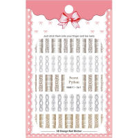 Pegatinas de Uñas con Diseño de Zebra Leopardo Alfabeto Patrón Para Arte de Uñas Decoración de Manicura DIY - details 4
