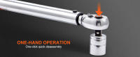 Succebuy Destornillador de Torque Ajustable Kit de Destornillador Mecánico de Doble Dirección con Palos de Extensión y Adaptadores - details 3