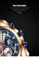 Reloj de Cuarzo de Lujo para Hombres CURREN 8391 Correa de Cuero Automático Moda Deportiva y Ocio - details 7