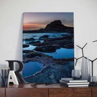 Pintura de Landschape de Montañas y Ríos de Natureza en Lienzo Decorativo para Dormitorio con Marco Poster de Arte Mural Picture Decor de Marca DHROOM - details 3