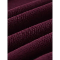 Bury Hem-Vestidos cortos plisados ​​de punto para mujer, minivestido de manga larga con cuello redondo y bolsillos, Otoño e Invierno - details 12