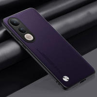 Funda de lujo de cuero PU para Vivo V50 Lite Cubierta trasera de silicona mate, protección total contra golpes - details 13