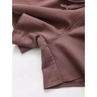 conjunto deportivo Vintage para mujer, traje de pantalones cortos sólidos, camiseta de manga corta con cuello redondo, cortos con cordón, - details 49