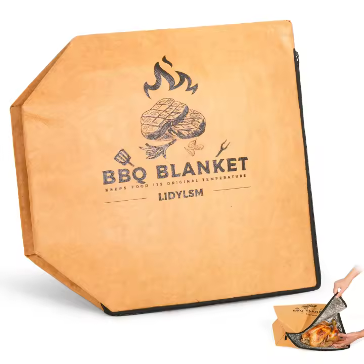 Manta de Barbacoa Aislada y Ligera Bolsa de Descanso para Carne con Boca Ancha Limpieza Fácil - 1