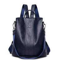 Mochila De Piel antirobo para Mujer, vintage Bolso de Hombre, mochila Viaje Alta capacidad, - details 10