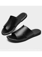 Sandalias de Cuero Genuino para Hombre A Prueba de Desgaste, Antideslizantes, Tamaño Grande, Moda de Playa - details 0