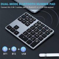 Teclado numérico inalámbrico Bluetooth de 2 piezas, almohadilla delgada portátil para computadora portátil, PC, escritorio, 35 teclas - details 4