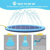 Alfombra de Sprinkler para Mascotas de Verano 100/150/170cm Mat de Enfriamiento para Piscina Inflable Pad de Ducha para Perros Material Plástico Tamaño Mediano Para Todas las Razas de Perro - details 5