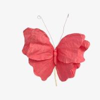 NUEVAS flores artificiales de papel con forma de mariposa, flores artificiales, fondo colorido, mariposa falsa, pared con cabeza de flor de gran escala de 30cm - details 19