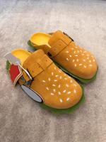 Hamburguesa bolsa de suela gruesa cabeza media zapatillas ropa de verano para mujer. - details 4
