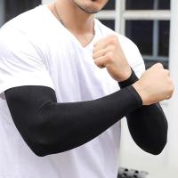 Mangas de Protección Solar de Verano Tela de Seda de Hielo Guantes Protectores UV para Hombres - details 9