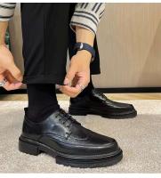 Vestido de cuero PU informal a la moda para hombre de alta calidad y zapatos formales de estilo de oficina de negocios suaves y cómodos Oxford - details 11