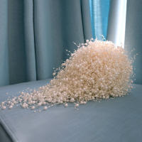 Ramo de novia hecho a mano, flor de boda, perlas completas, marfil y blanco, 100% - details 12