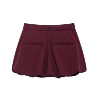 Elegante para mujer a cuadros lisos con falda corta - details 9
