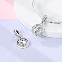 Cuentas colgantes de plata de ley 925 con diseño de vórtice de amor, cuentas colgantes en forma de corazón, pulsera original para hacer joyas, regalo del día de San Valentín - details 2