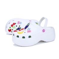 Sandalias clásicas blancas para mujer, zuecos de jardín, zapatos de playa informales, hogar - details 12
