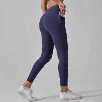 Leggings de gimnasio para mujer con bolsillos Pantalones de yoga Cintura alta Control de barriga Entrenamiento para correr - details 37
