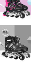 Patines suaves para niños y adultos, patines en línea, juego de flash completo ajustable - details 13