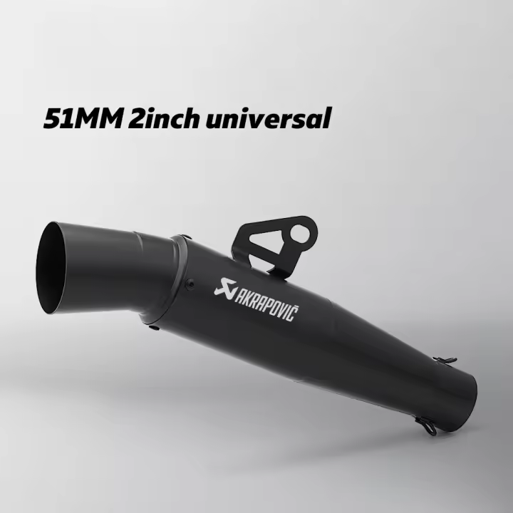 GP76 SECCIÓN TRASERA TUBO DE ESCAPE UNIVERSAL 51MM INSTALACIÓN SIN PERDIDAS CBR650 ZX4R RACE 800 321R 250RR - 1