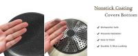 RIOVARM Inducción Juego de ollas y sartenes con asas Desmontables, Apilable Antiadherente Granito Sartenes y ollas con Tapas, Ahorro de espacio, Juegos de sartenes, Sin PFOA, Sartén - details 2