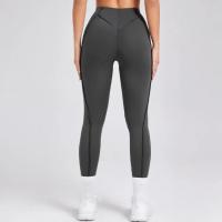 Mallas de Yoga sin costuras para mujer, pantalones deportivos para Fitness, cintura alta, color melocotón, pantalones de entrenamiento para correr, entrenamiento, gimnasio - details 11