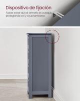 Armario de Baño Moderno Blanco 4 Cajones, 30 x 30 x 82 cm Ideal para Sala de Estar, Cocina, Comedor - details 18