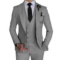 Conjunto de Traje de Boda Elegante para Hombres 2025 Ajuste Delgado, Un Frenzo, 3 Piezas - details 1