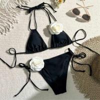 Bikini tanga para mujer, traje de baño brasileño con cordones, conjunto de bikini para mujer 2025 - details 13
