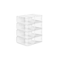 Organizador de Zapatos de Plástico Moderno Transparente, Apilable, Ahorro de Espacio, Duradero, Fácil de Limpiar Tamaño Máximo 46.28x36x22 cm - details 6