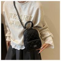 2025 nuevo Xiaoxiangfeng rombo cadena mochila bolsa mujer simple usted portátil pequeña mochila - details 26
