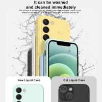 Funda cuadrada de silicona líquida suave para Samsung Galaxy S25 S24 S23 S22 S 25 Ultra Plus S25Ultra - details 1