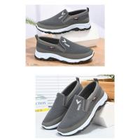 Zapatos De Lona Para Hombre Con Suela Suave Casual Transpirables Cómodos Con Mangas Slip-On Oxford De Tela Zapatos Casuales - details 13