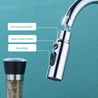 Aireador de grifo de cocina de 3 modos, adaptador extensor de grifo antisalpicaduras para baño, rociador de lavabo, ahorro de agua, boquilla de filtro de grifo - details 3
