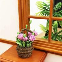 1/12 casa de muñecas en miniatura planta wer Pot muebles modelos hogar rs - details 1
