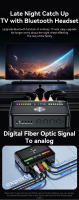 Adaptador de Audio de iluminación RGB con Bluetooth 5,3, convertidor NFC DAC de 3,5 MM, AUX Coaxial óptico Digital a transmisor receptor analógico - details 7