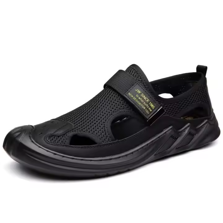 Nuevos zapatos informales al aire libre para hombre transpirables de malla de verano más vendidos con material superior antideslizante - 1