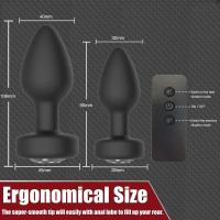 Vibrador Anal para hombres, masaje de próstata, consolador con Control remoto inalámbrico, vibradores con tapón Anal para mujeres, Juguetes sexuales para adultos - details 5